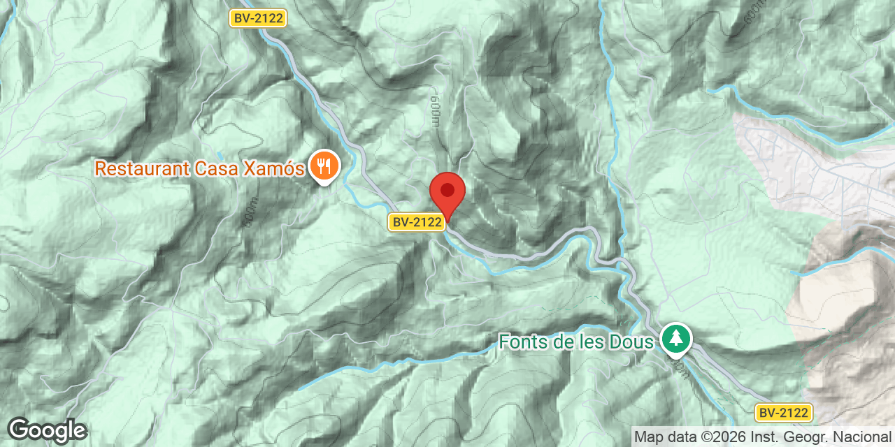 Mapa de situación de ROQUES DEL PANY, ESQUERDA Nº4 DE LES