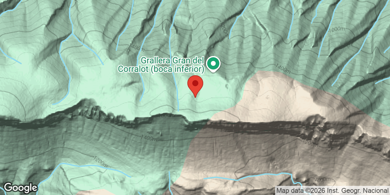 Mapa de situació de PAS DEL LLOP, GRALLERA DEL