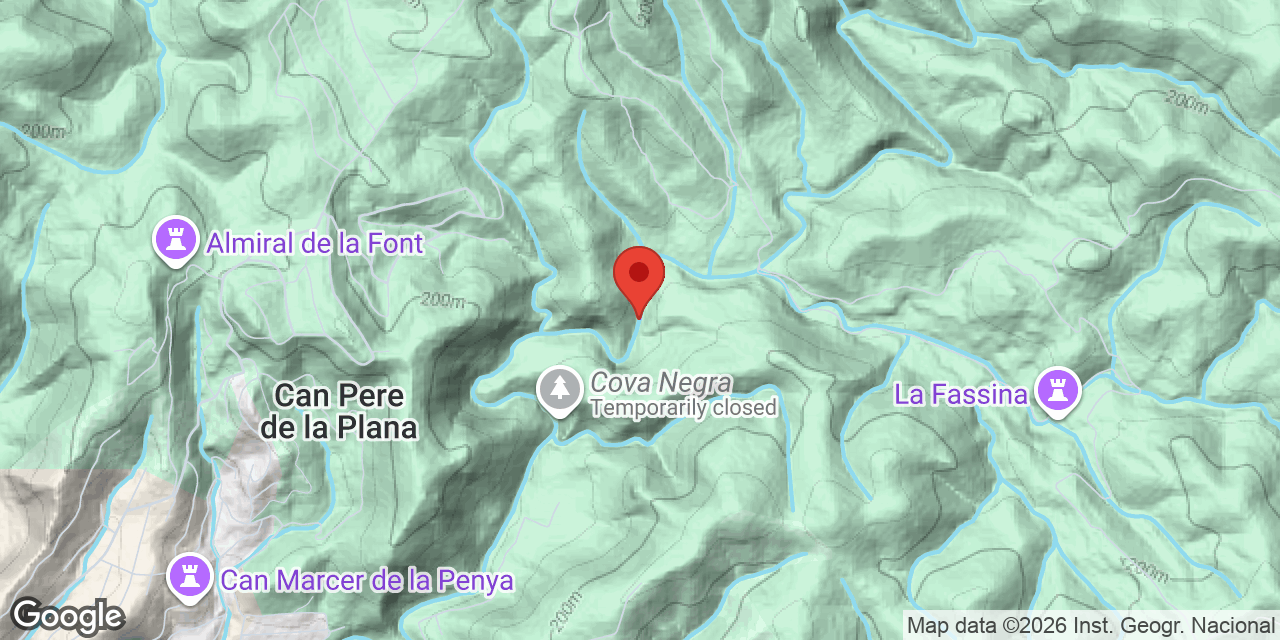 Mapa de situació de NUBET, AVENC DE LA