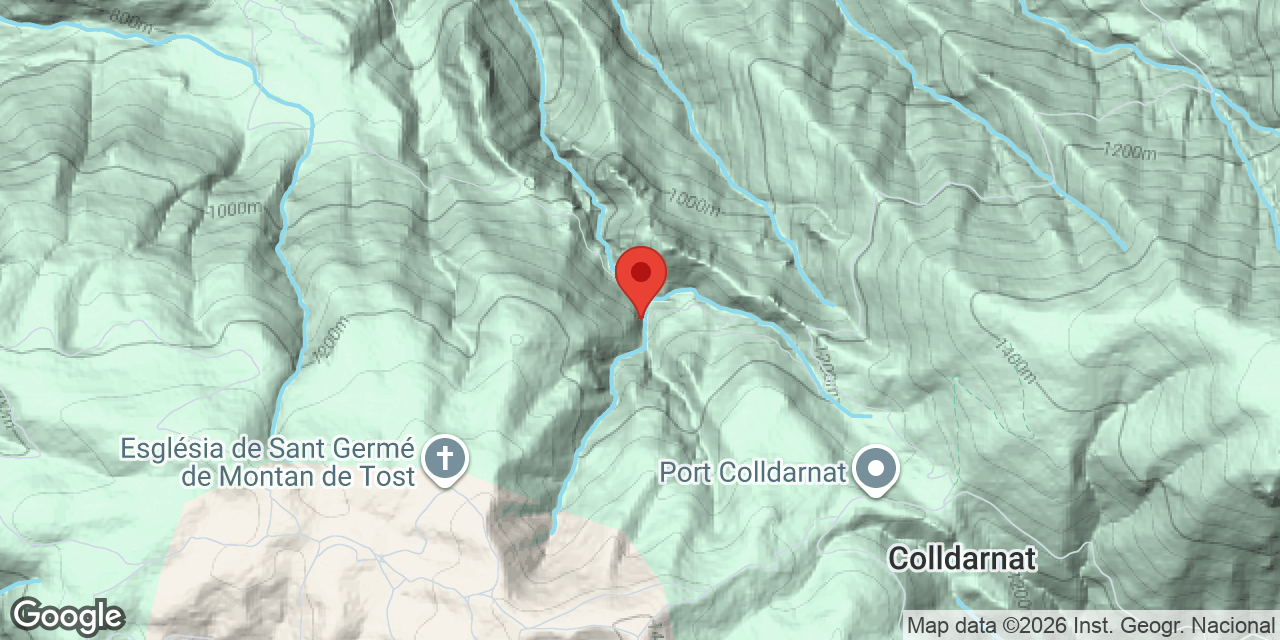 Mapa de situación de LLADRES, ESPLUGA Nº1 DELS