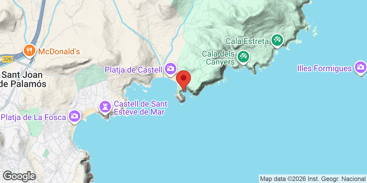 Mapa de situació de CASTELL, SA FORADADA DES