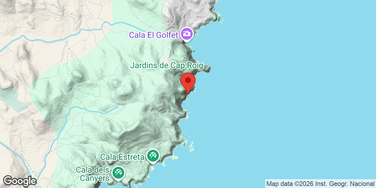 Mapa de situación de CALA VEDELL, COVA DE