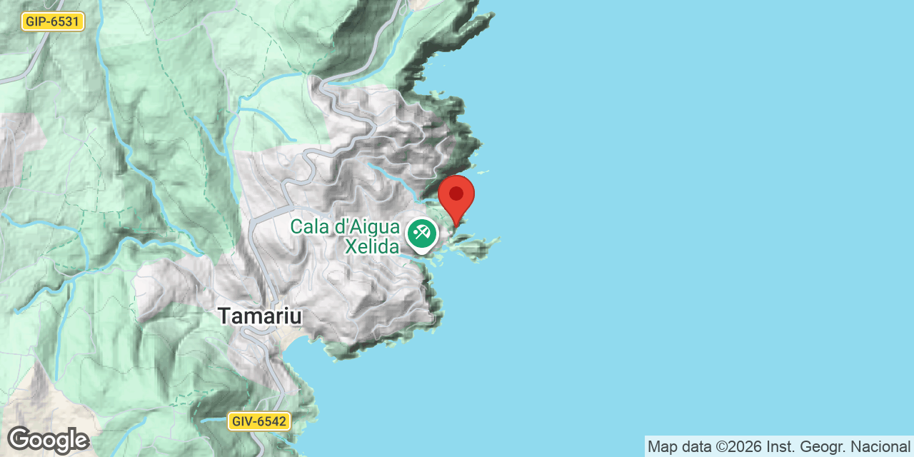 Mapa de situación de CALA VENTOSA, COVA DE