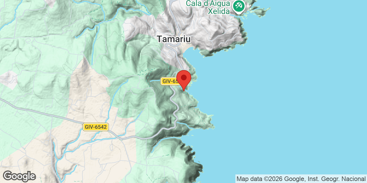 Mapa de situació de CALA D'EN ROIG, COVA DE LA