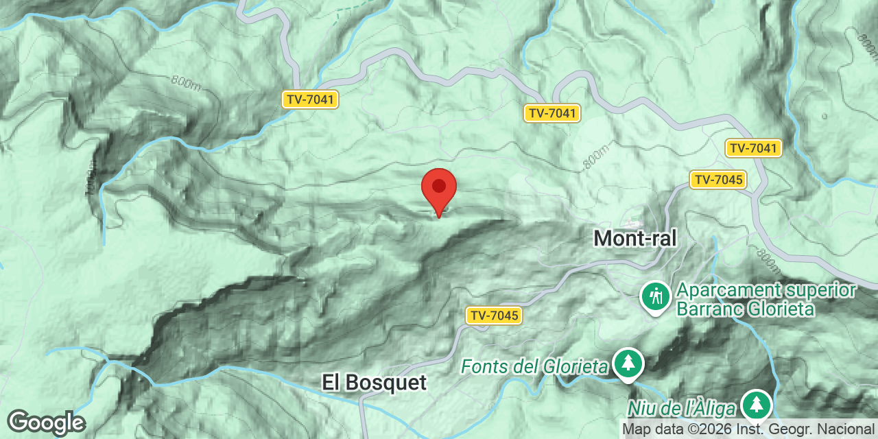 Mapa de situació de MITOS, AVENC