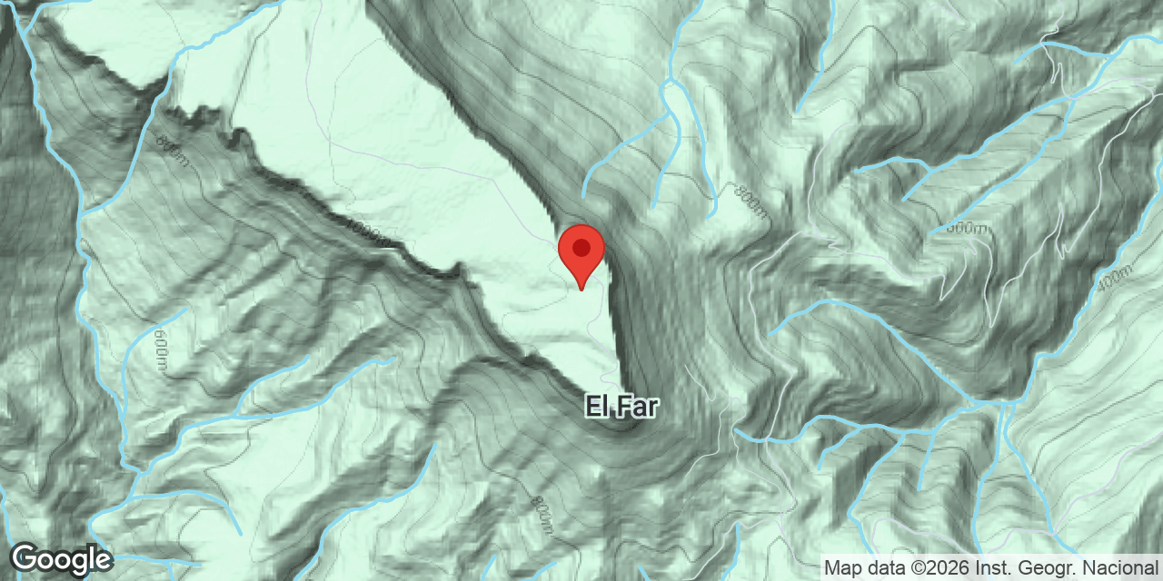 Mapa de situació de FUSÓ, FORAT DEL