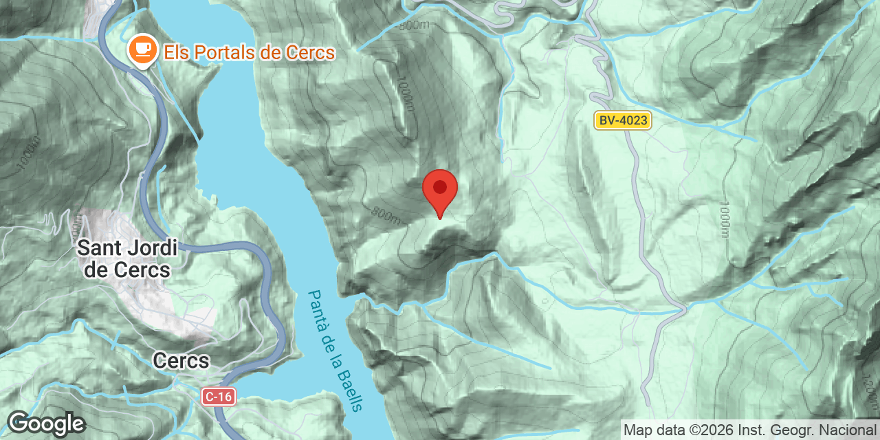Mapa de situació de OLIVERES, FORAT DE LES