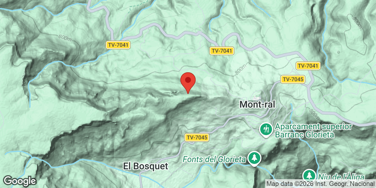 Mapa de situación de TECTÒNIC 3 PEROL, AVENC
