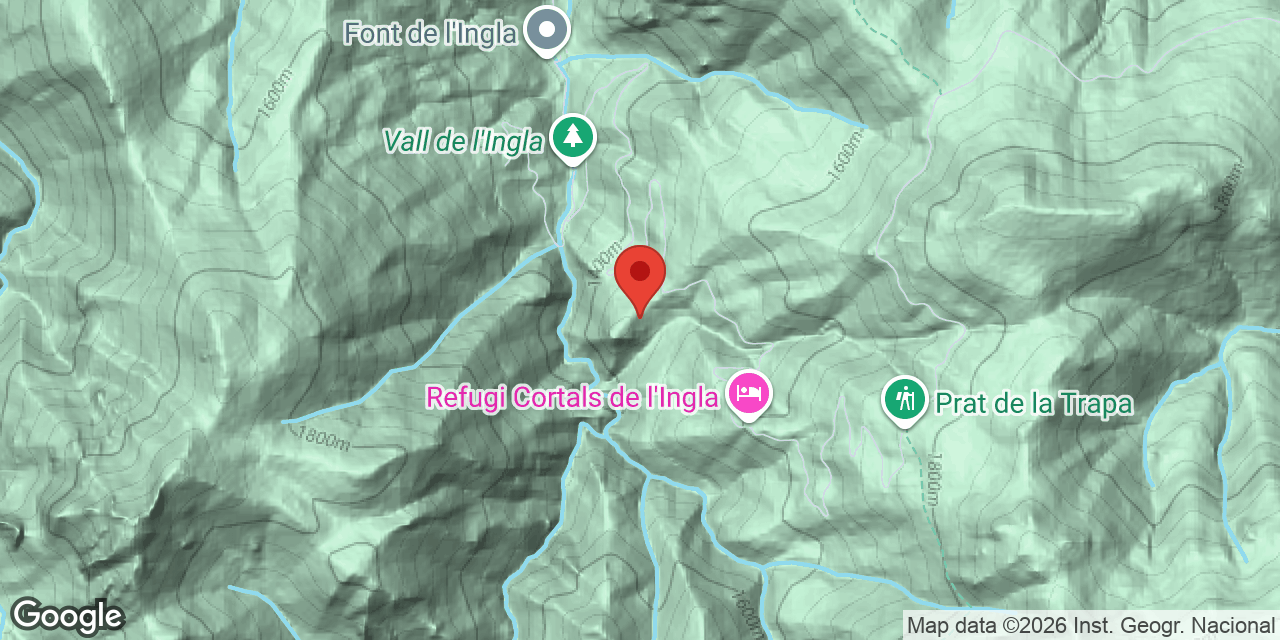 Mapa de situación de INGLA, COVA GRAN D'