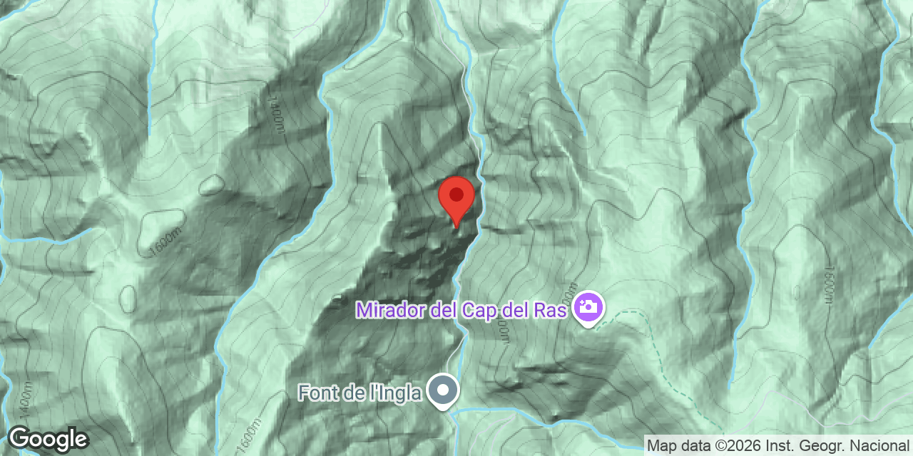 Mapa de situació de GRAU D'INGLA, COVA PENJADA DEL