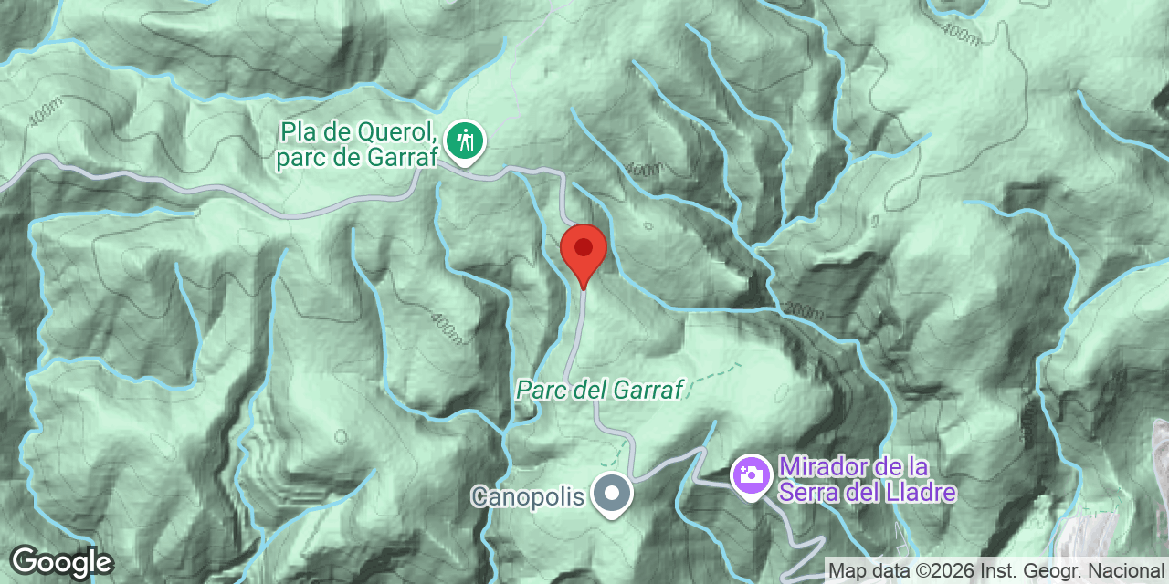 Location map of CAMÍ DE PLANA NOVELLA, AVENC DEL