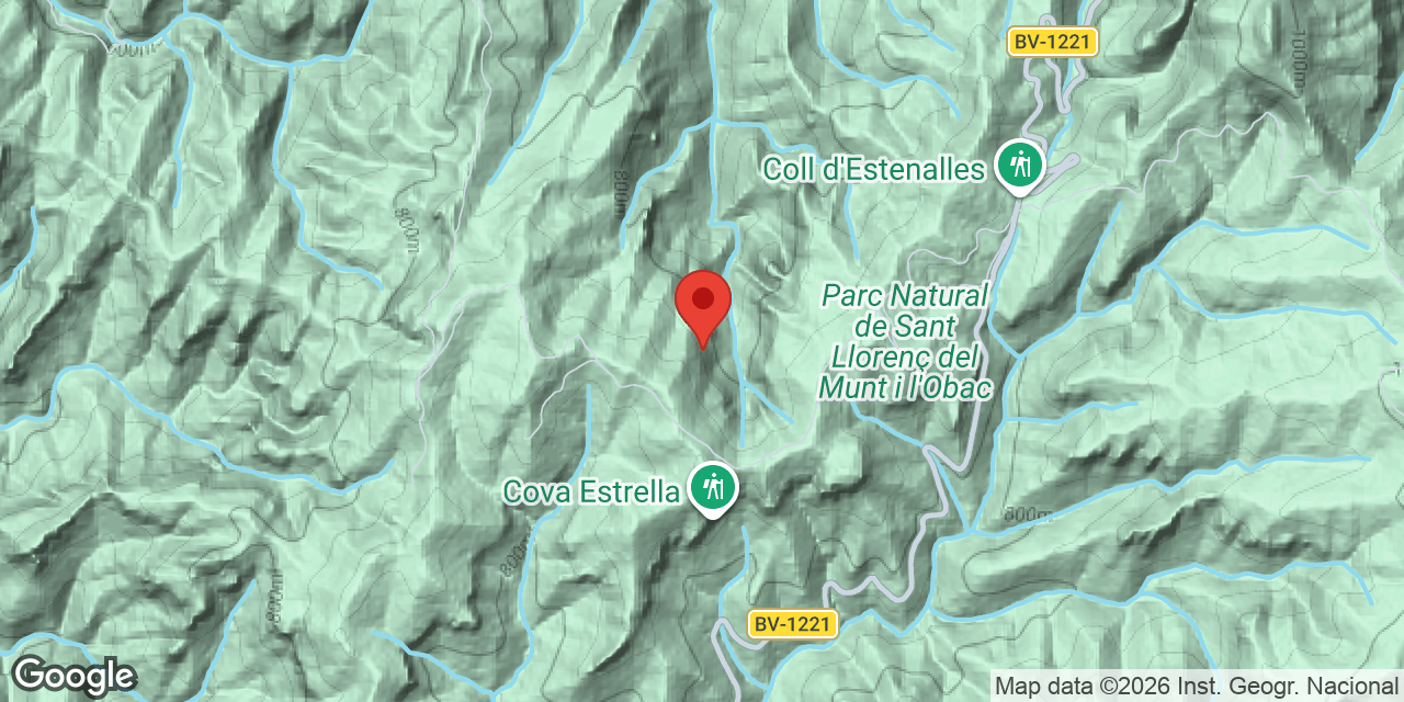 Carte de situation de FONT FREDA, COVA GRAN DE LA