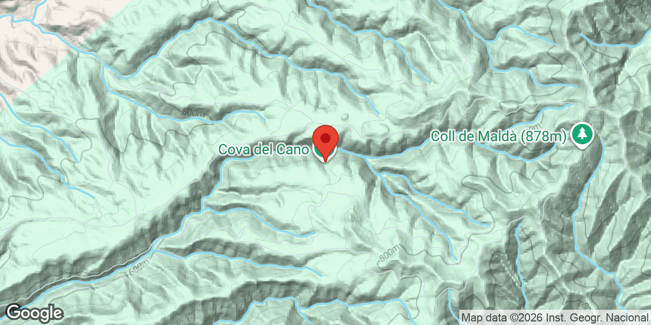 Mapa de situació de CANO, COVA DEL