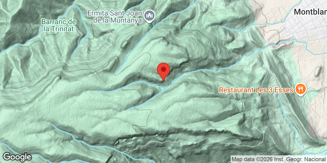 Mapa de situació de LLADRE, COVA DEL