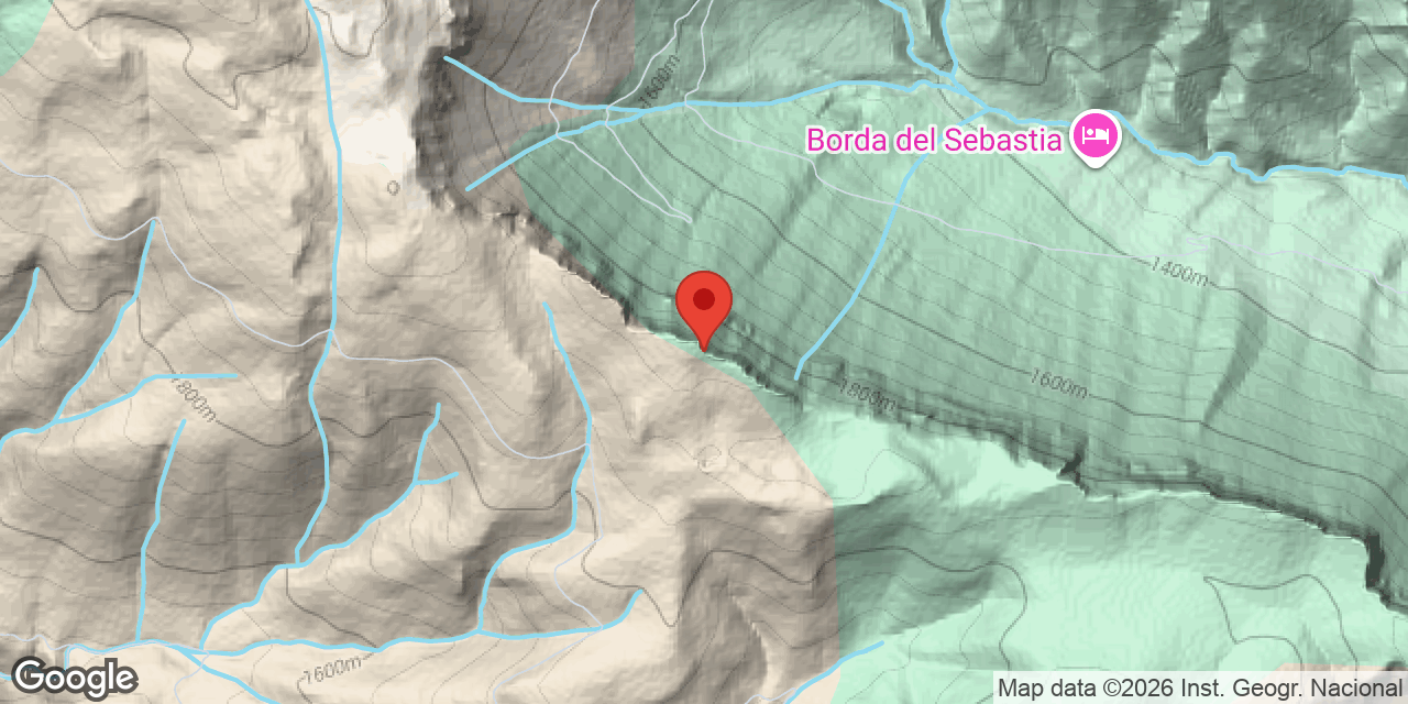 Mapa de situació de B-1 DE PLANDELLET,  AVENC