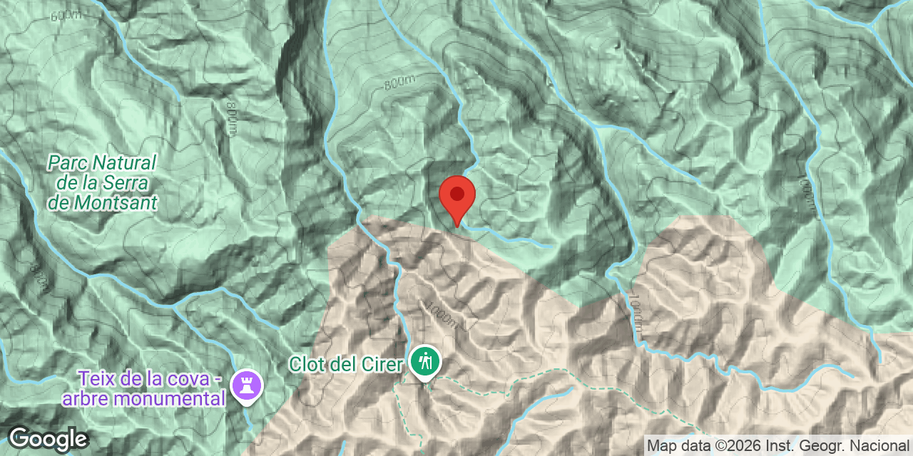 Mapa de situació de ENGANXAT, AVENC DE L'
