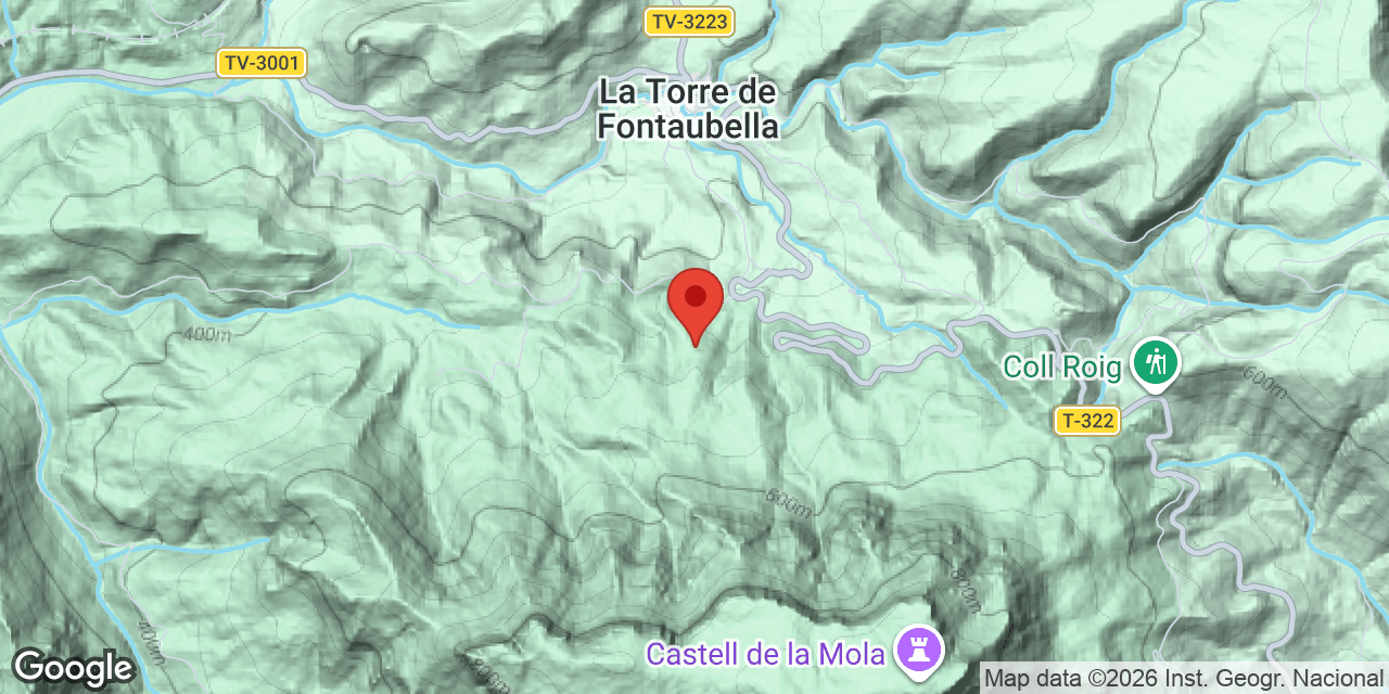 Mapa de situación de CAÇADORS, AVENC DELS