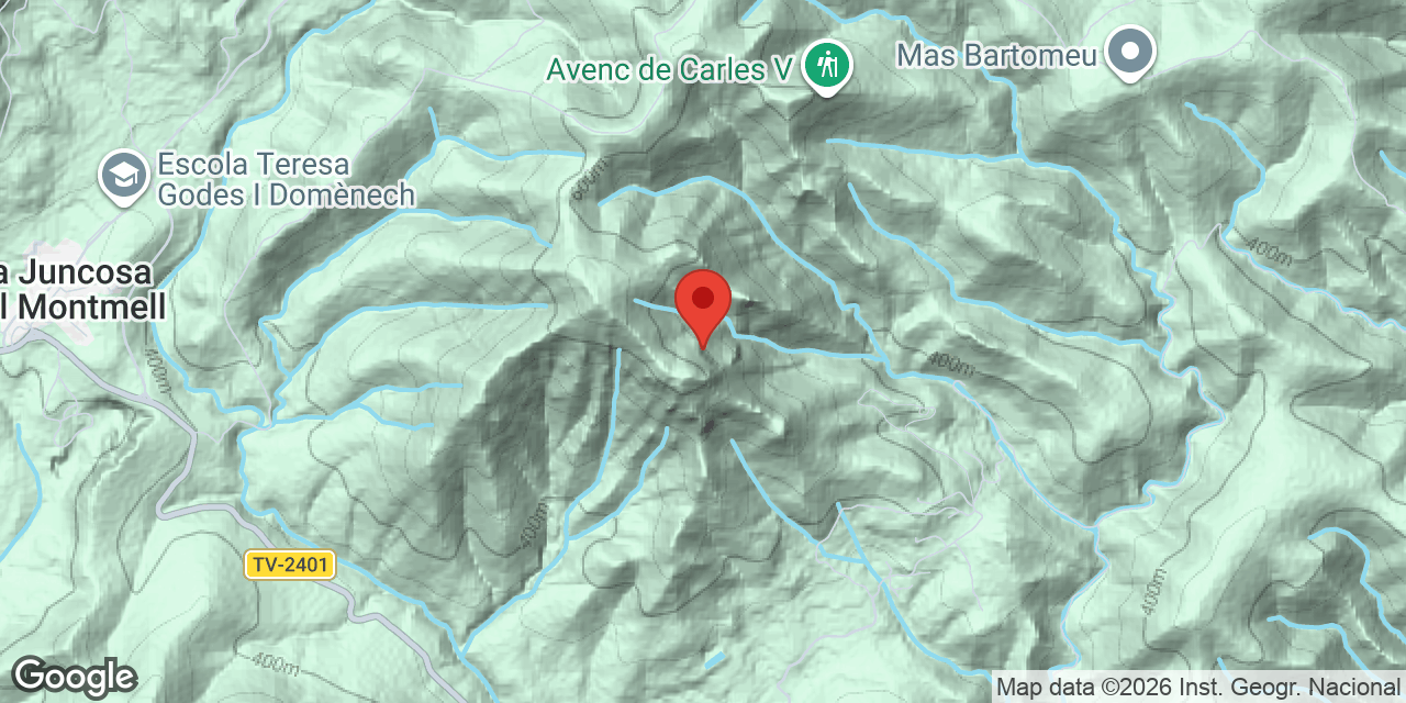 Location map of GARRIGA, COVA Nº1 DEL