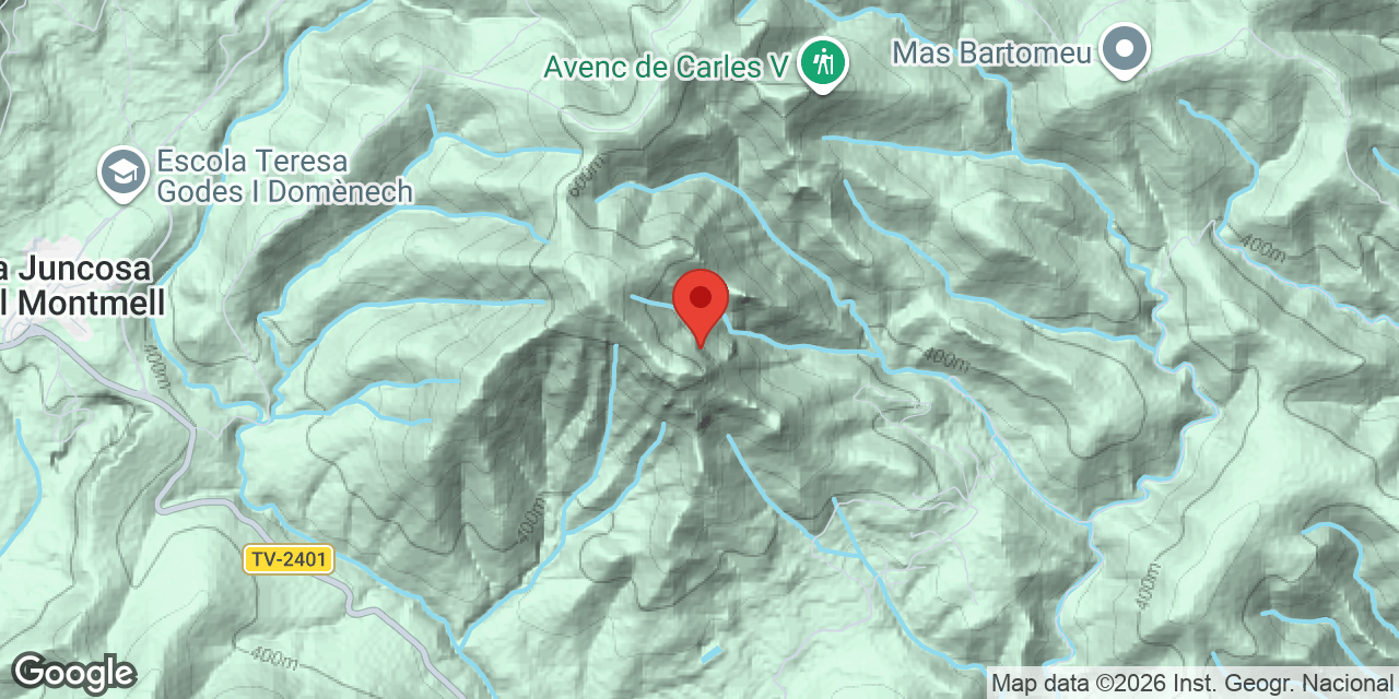 Mapa de situación de GARRIGA, COVA Nº2 DEL