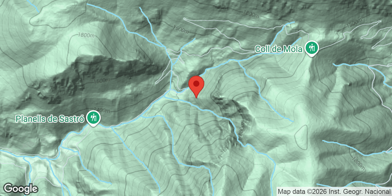 Mapa de situación de RIU DE MOLA, FEUS DEL