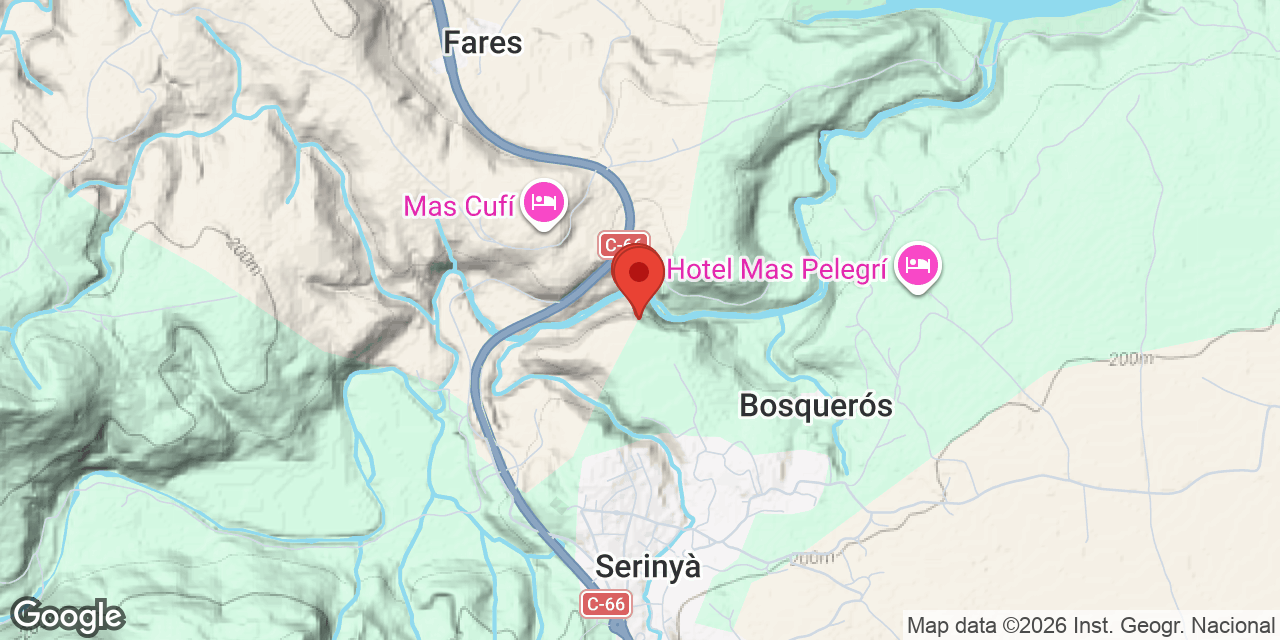 Mapa de situació de ENCANTATS, COVA DELS