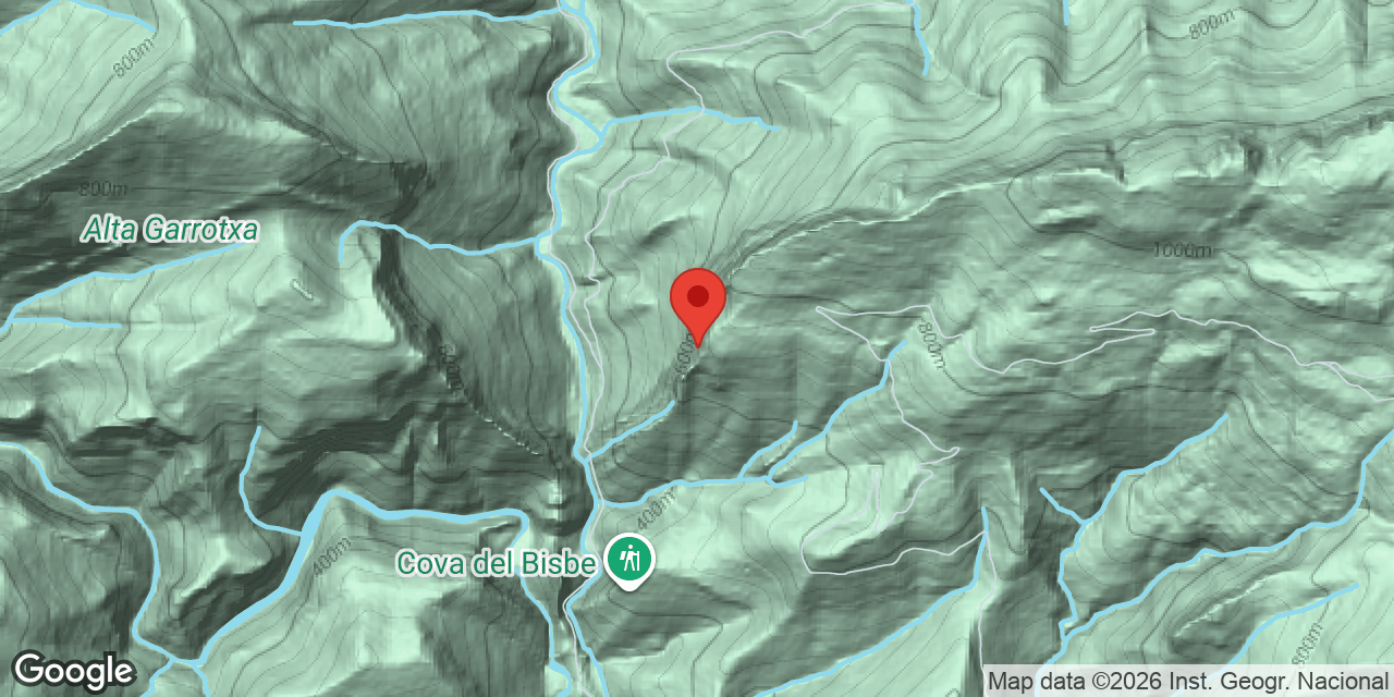 Location map of ESPARVER, COVA DE L'