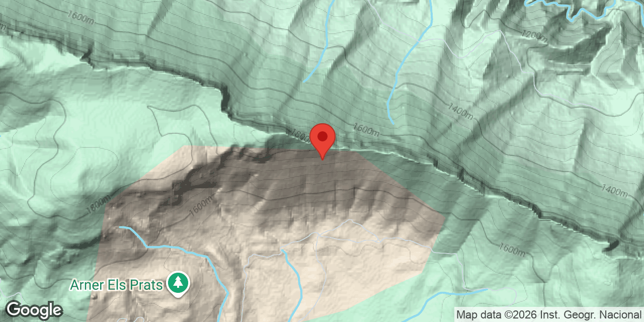 Mapa de situació de PRATS, COVA DELS