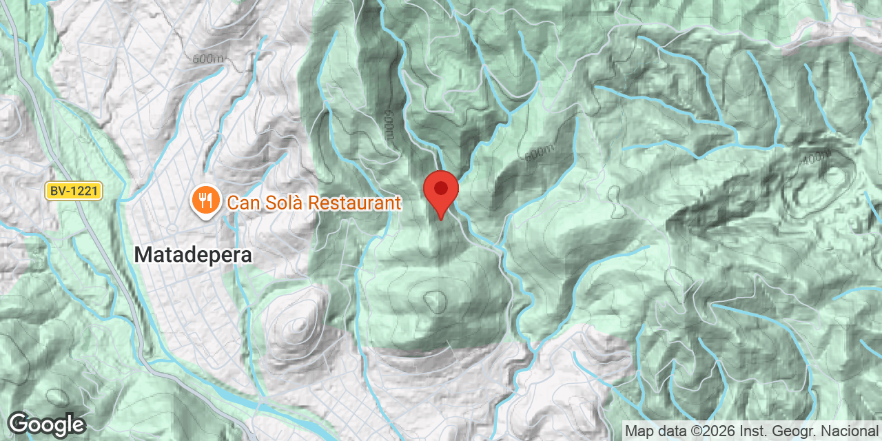 Mapa de situació de COSTA DEL TET, AVENC DE LA