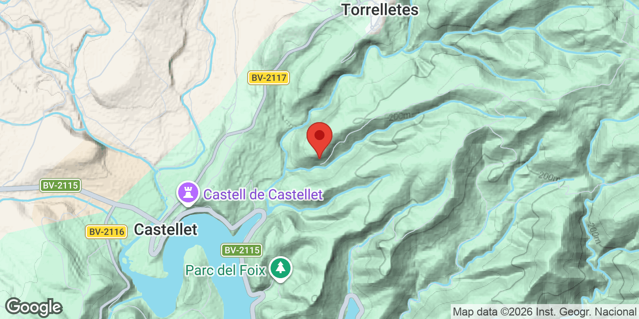 Location map of MUNTANER, COVA D'EN