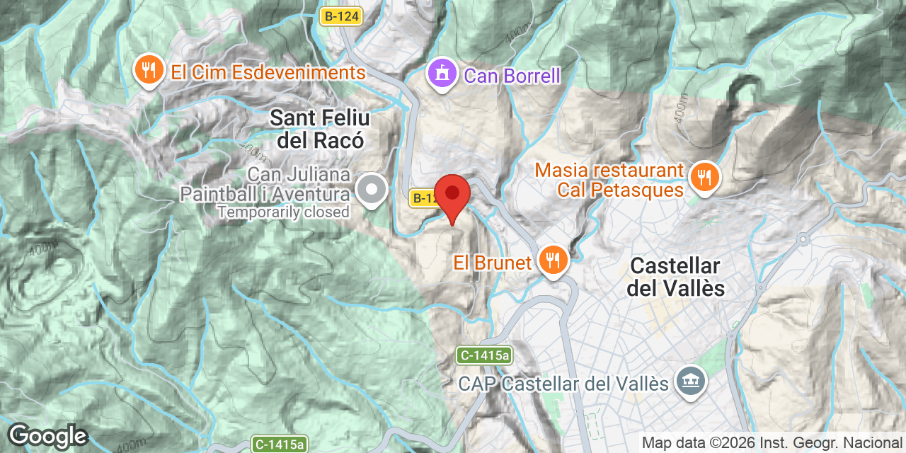 Carte de situation de FONTS CALENTES, AVENC DE