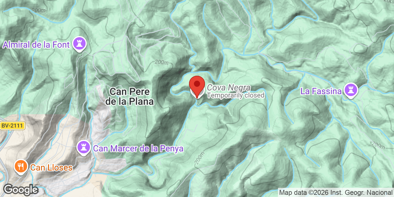 Mapa de situació de NEGRA, COVA