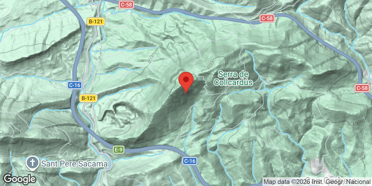 Mapa de situación de PEDRES, COVA DE LES