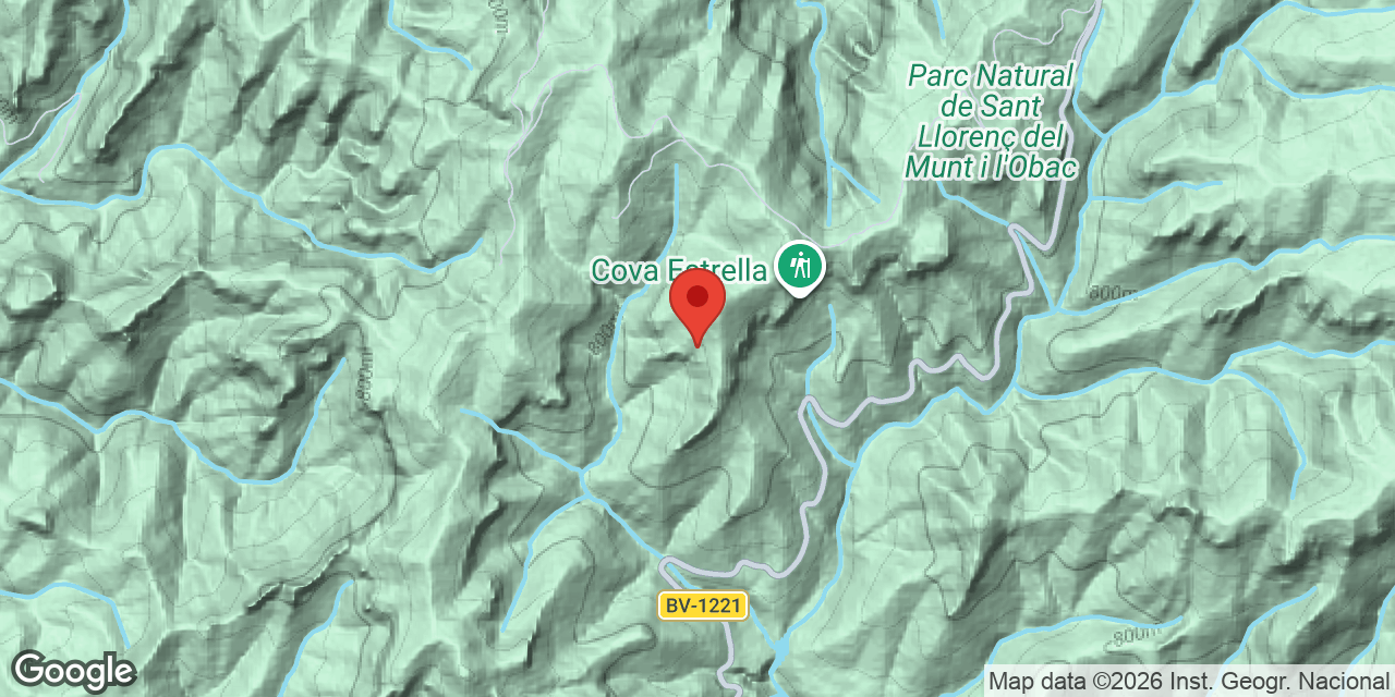 Mapa de situació de MORRAL DEL LLOP, AVENC DEL