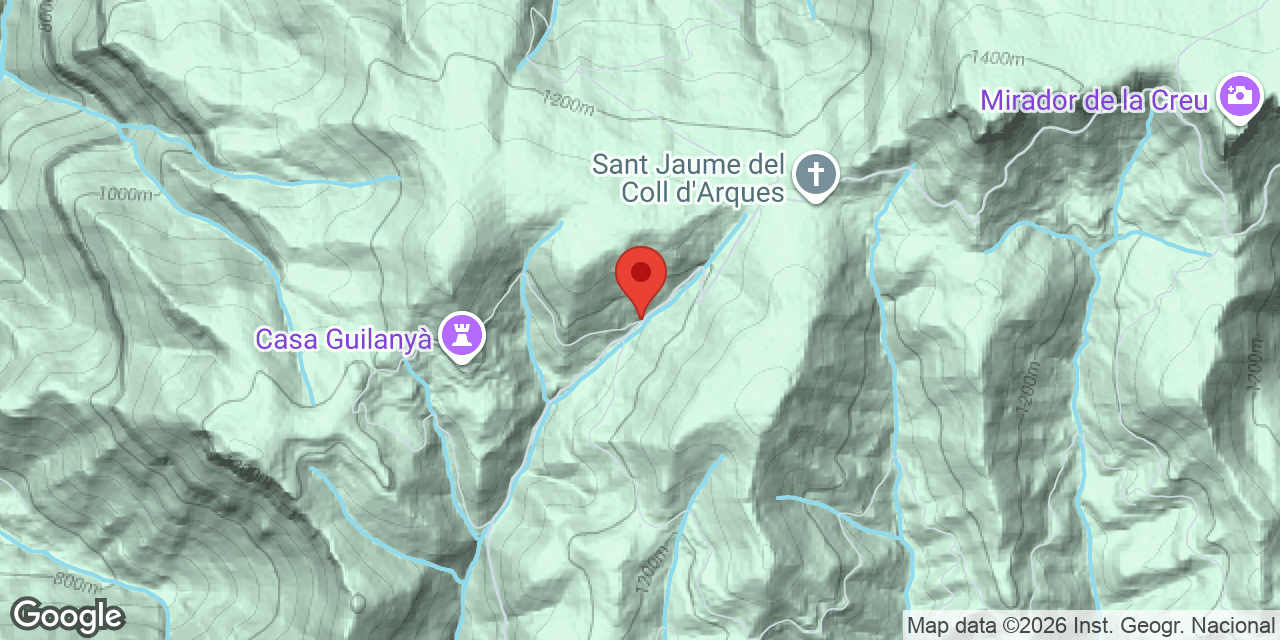 Mapa de situació de GUILANYÀ, BALMA DE