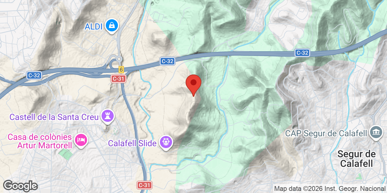Mapa de situación de FORADADA, COVA