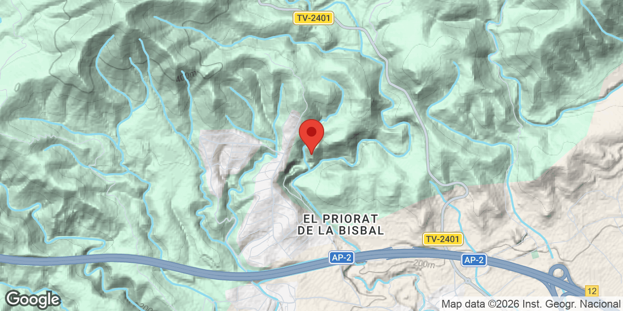 Mapa de situació de MAINER, AVENC DEL