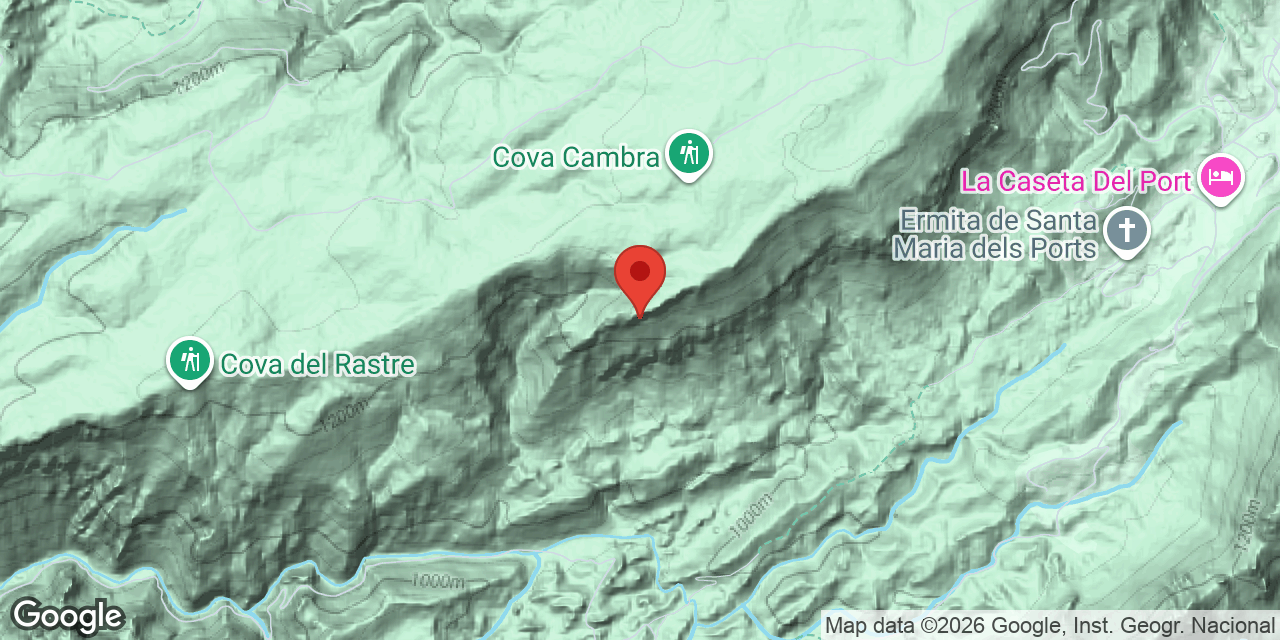 Mapa de situació de PAS DEL ROQUER DE LA GALIASSA, COVA DEL