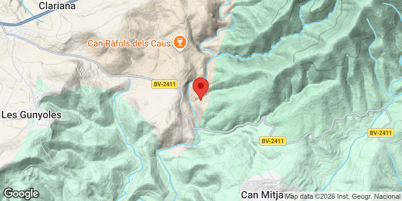 Mapa de situació de LLARGA, COVA
