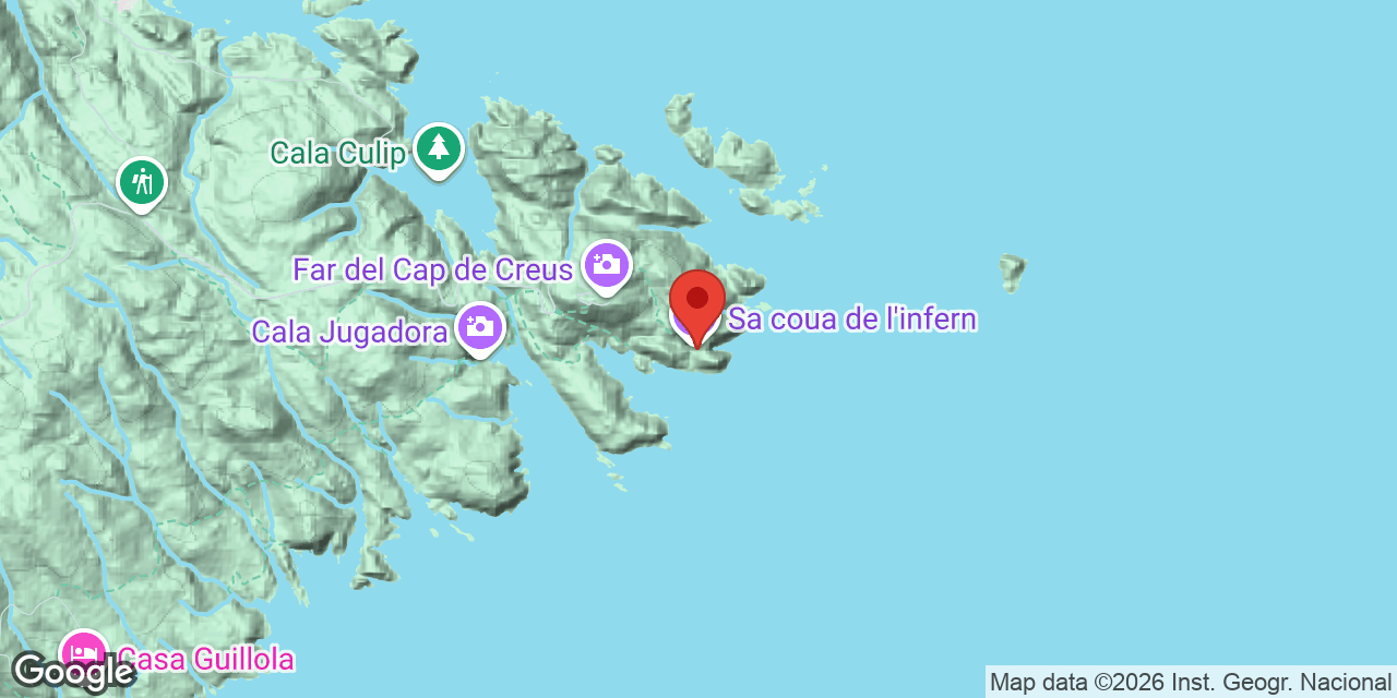 Mapa de situació de INFERN, COVA DE S'