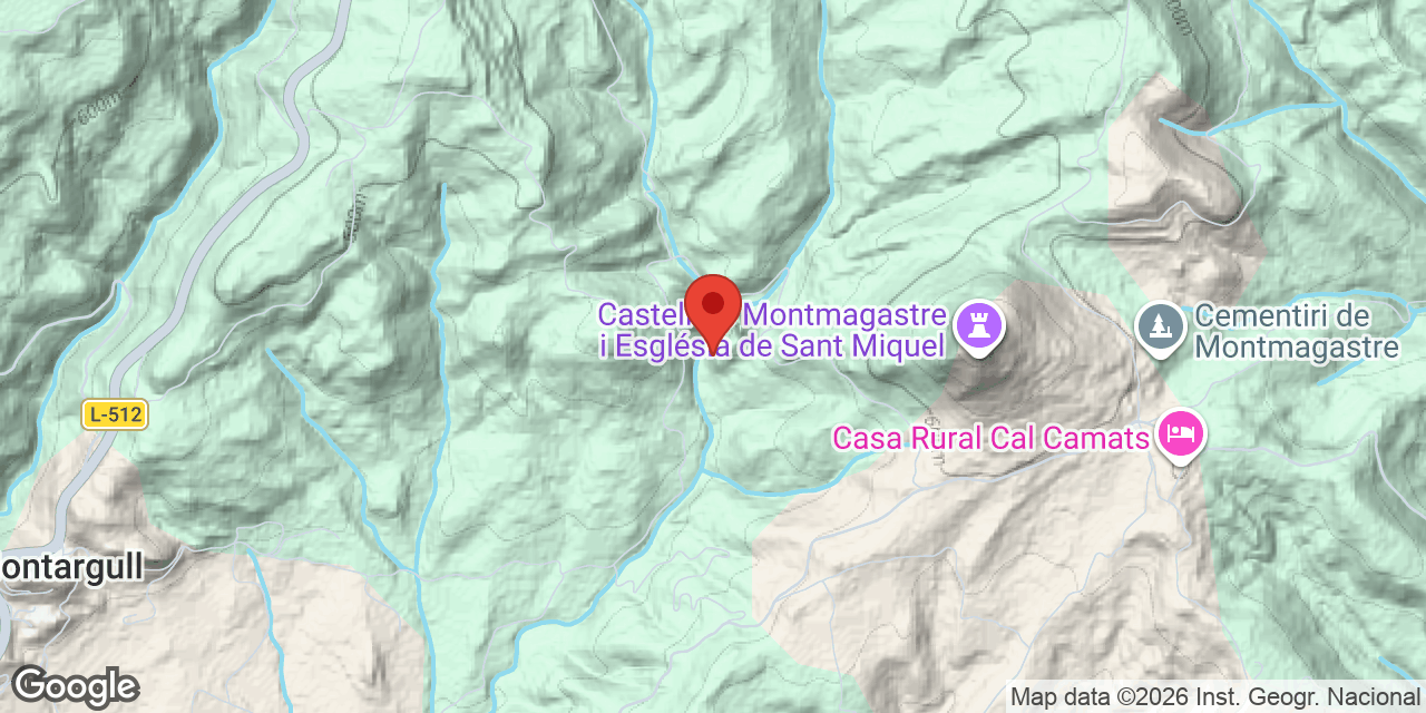 Location map of PENYA DEL DONZELL, ESQUERDA DE LA