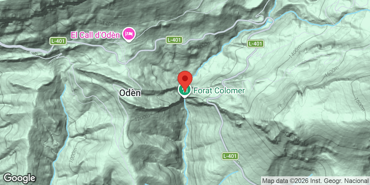 Mapa de situació de LACÓ, ESPLUGA DEL