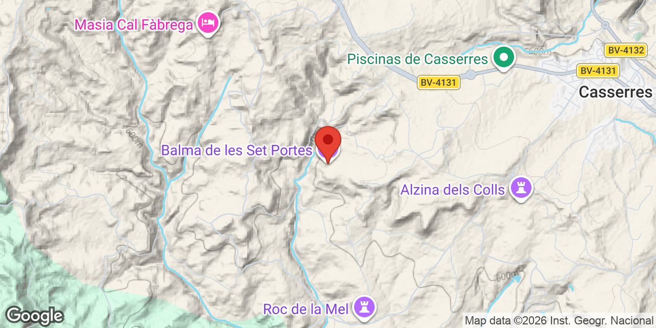 Mapa de situació de CAL CALAU, BALMA DE