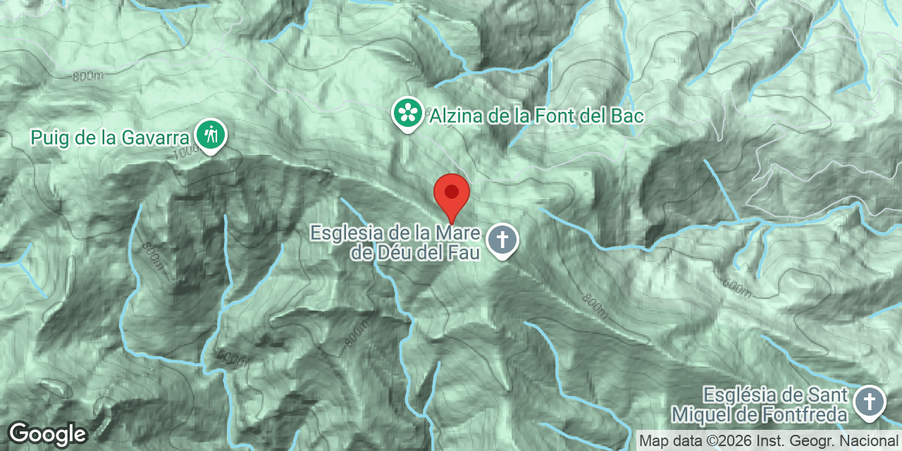 Mapa de situación de FAU, POU DEL
