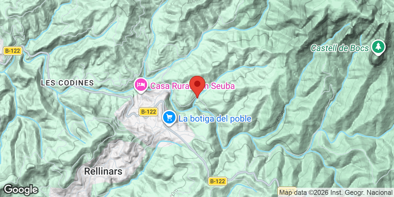 Mapa de situació de ENDALÓ, BALMA DE L'