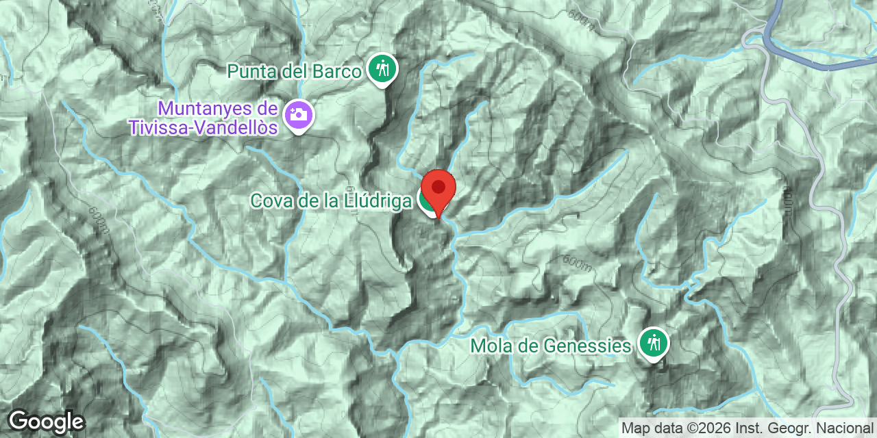 Carte de situation de LLÚDRIGA, COVA