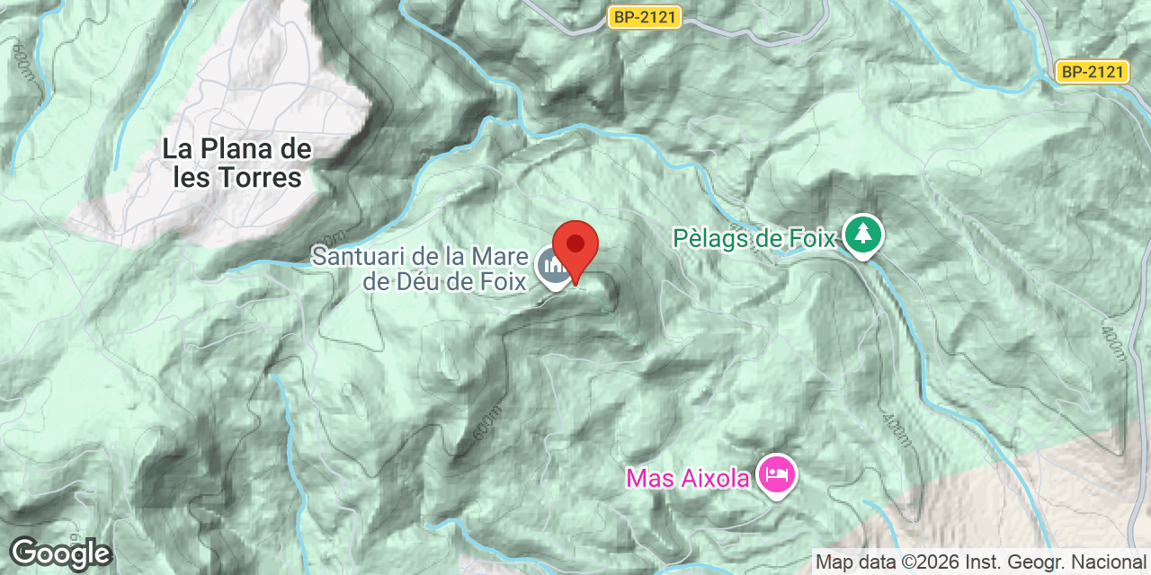 Mapa de situació de FOIX, AVENCÓ DE