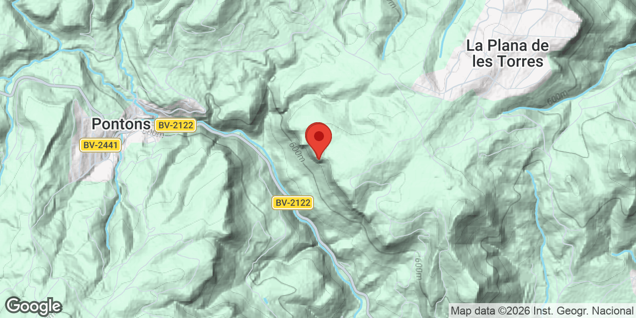 Location map of RAL, AVENC DEL - SANT SALVADOR, COVA DE