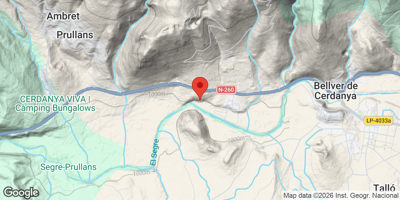 Location map of ESCALDES, COVA DE LES
