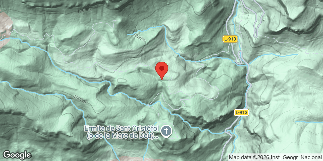 Mapa de situació de MEIÀ, QUERANT DE