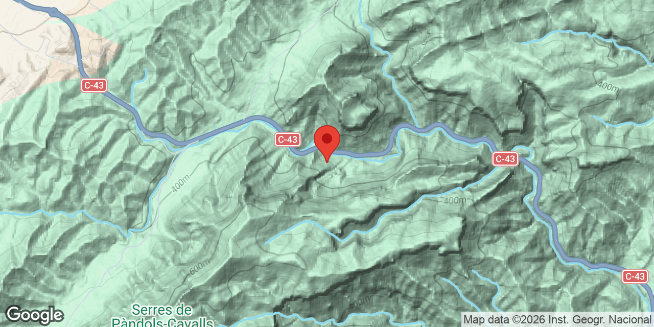 Mapa de situació de TEULERIA, COVA-AVENC DE LA